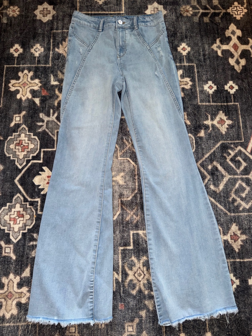 Rewash Light Blue Women’s Flared Jeans